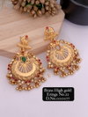2 Earrings Brass High Gold Jumka Butti Wholesale Price In Surat
